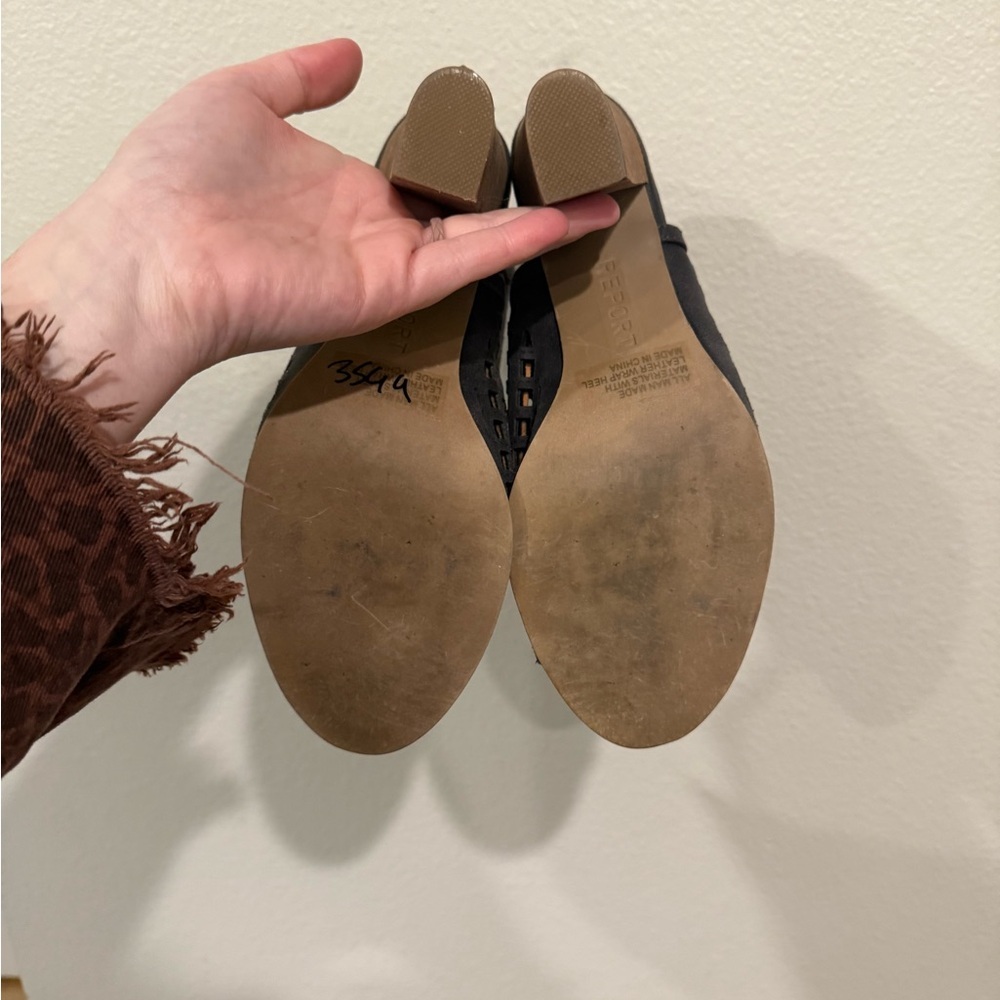 Report Black Cutout Block Heel Sandals 8.5 - Picture 4 of 5